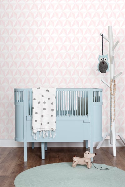 ESTAhome Tapete 3D-Muster Hellrosa - 53 cm x 10.05 m - 138911