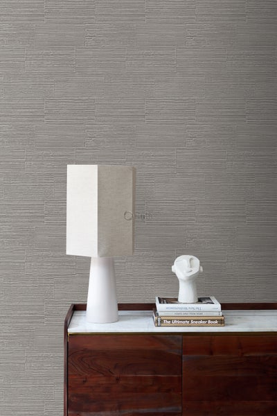 Origin Wallcoverings Tapete Steinoptik Taupe - 53 cm x 10.05 m - 347573