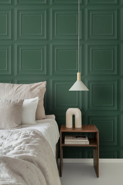 Origin Wallcoverings Tapete Holzwandverkleidung Dunkelgrün - 53 cm x 10.05 m - 347831