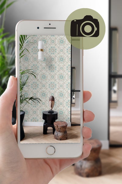 Origin Wallcoverings Tapete Suzani Blumen Seladongrün - 53 cm x 10.05 m - 347423