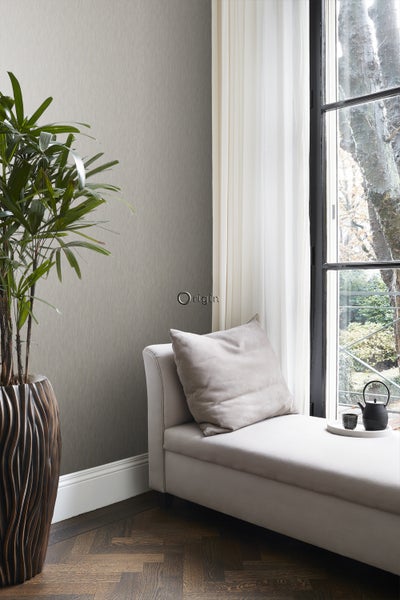 Origin Wallcoverings Tapete 3D Grasmuster Leinen-Optik Goldbraun - 53 cm x 10,05 m - 347361