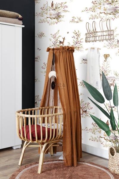 ESTAhome Fototapete Hirsche Grün und Braun - 200 x 279 cm - 159055