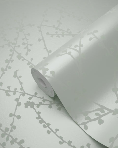 Origin Wallcoverings Tapete Blüte Mintgrün - 53 cm x 10.05 m - 345735