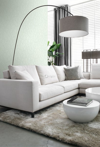 Origin Wallcoverings Tapete Blüte Mintgrün - 53 cm x 10.05 m - 345735