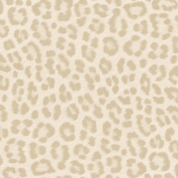 ESTAhome Tapete Leopardenmuster Beige - 53 cm x 10.05 m - 139965