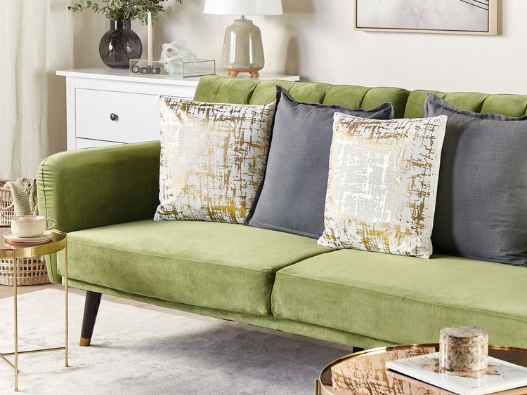 Illustration eines Knotenkissen mit den Maßen 30 mal 30 Zentimeter