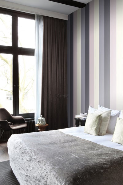 Origin Wallcoverings Tapete Streifen Lila und Violett - 53 cm x 10.05 m - 346517