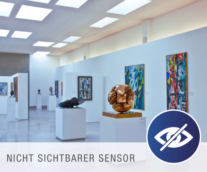 LED-Sensor-Panel ALEGRE Länge 59,5cm, viele Funktionen, Aufbauleuchte inkl. Halterung aus Metall und Kunststoff, integrierte LEDs warmweiß