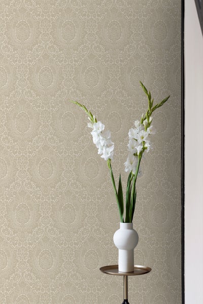 ESTAhome Tapete Ornamente Beige - 50 x 900 cm - 139631
