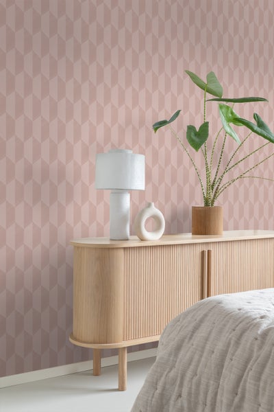 Origin Wallcoverings Tapete 3D Muster Altrosa - 50 x 900 cm - 348032