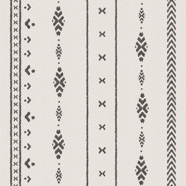 Sanders und Sanders Tapete ethnische Motive Beige und Schwarz - 53 cm x 10 m - 640521