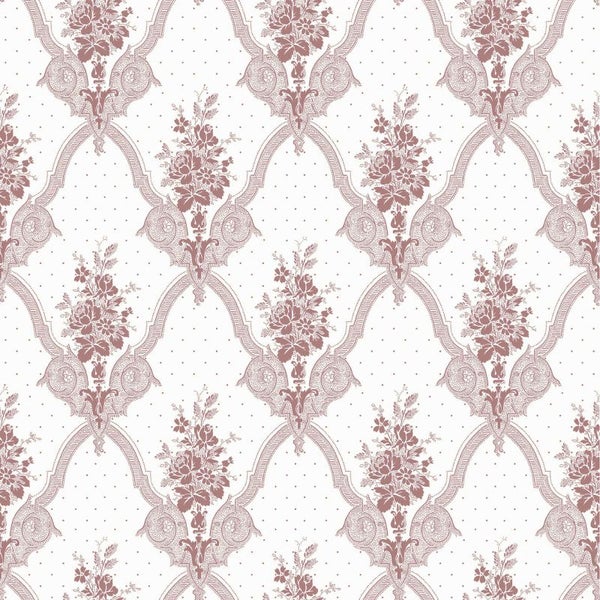 Duro Tapete Blumen Terrakotta - 53 cm x 10.05 m - 661187