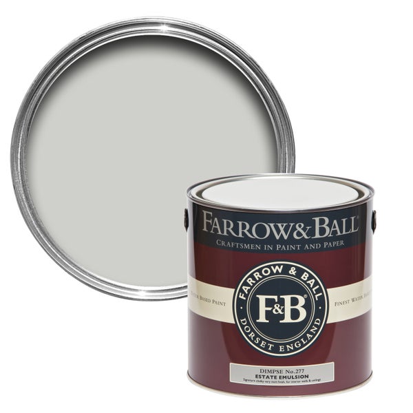 Farbeimer und Farbdose der Marke Farrow and Ball