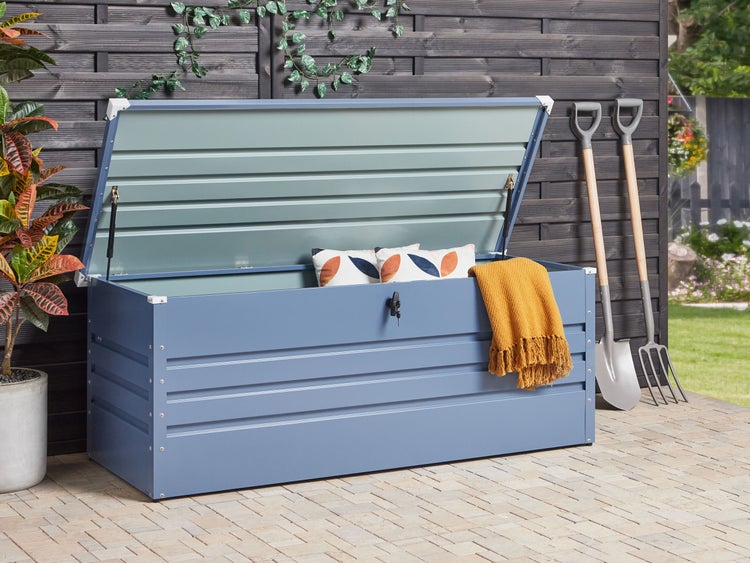 Aufbewahrungsbox CEBROSA Metall 165 cm 70 cm Blau