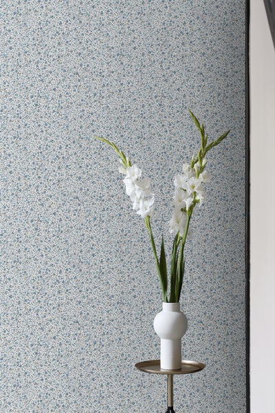 Sanders und Sanders Tapete Blumen Dunkelblau - 53 cm x 10 m - 640396