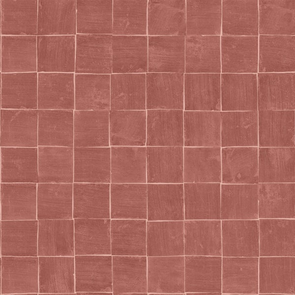 Origin Wallcoverings Tapete Fliesenmuster Terrakotta - 50 x 900 cm - 348047
