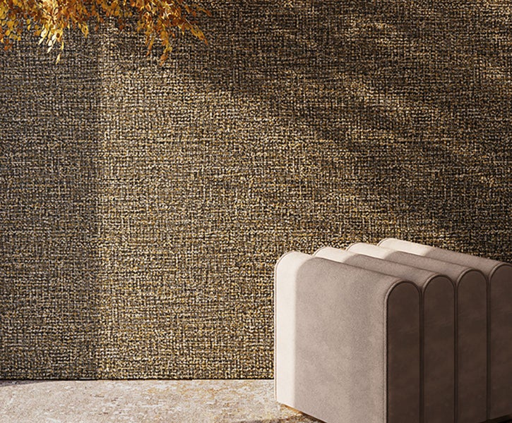 Küchenspüle aus Verbundwerkstoff mit Armatur auf einer Küchentheke