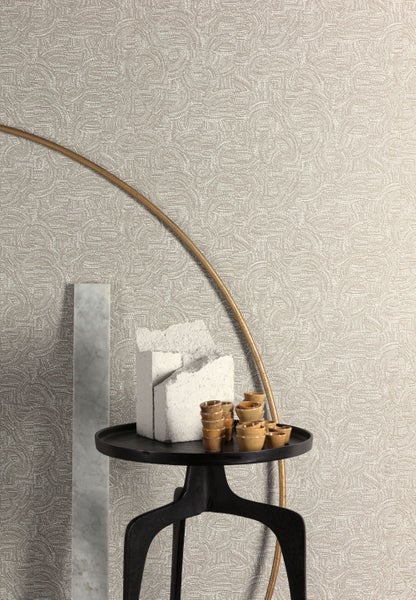 Masureel Tapete grafisches Motiv Grau - 53 cm x 10.05 m - 630027