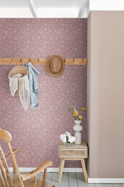 ESTAhome Tapete Blumen mauve-violett - 50 x 900 cm - 131443