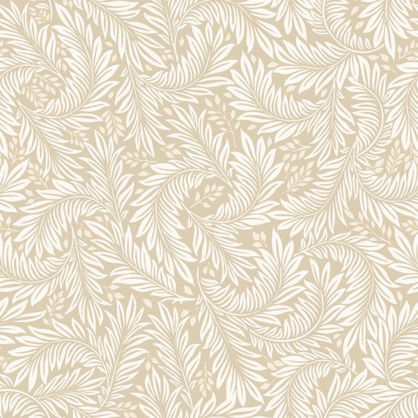 ESTAhome Tapete Blätter Beige - 50 x 900 cm - 131147