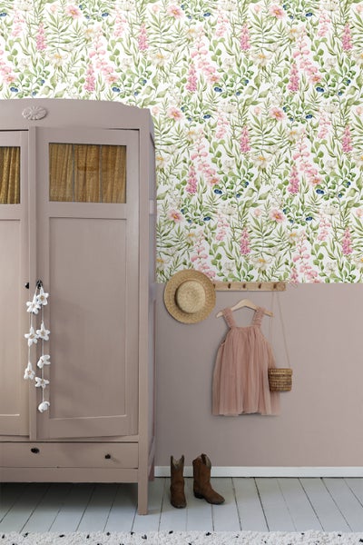 ESTAhome Tapete Feldblumen Multicolor - 50 x 900 cm - 131055