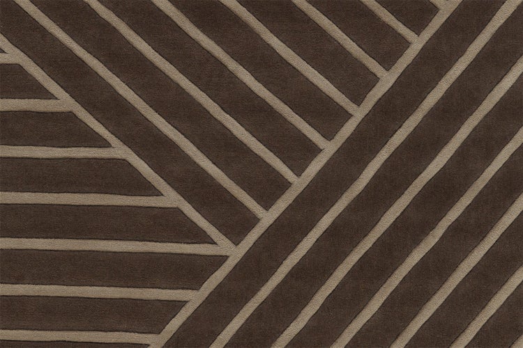 Kurzflor Teppich Cassia Taupe Modern 120 x 180 cm