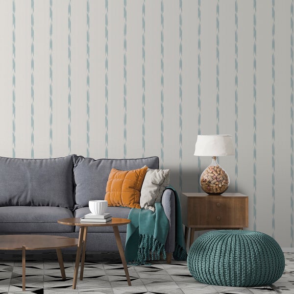 Sanders und Sanders Tapete Streifen Blau - 53 cm x 10 m - 640257