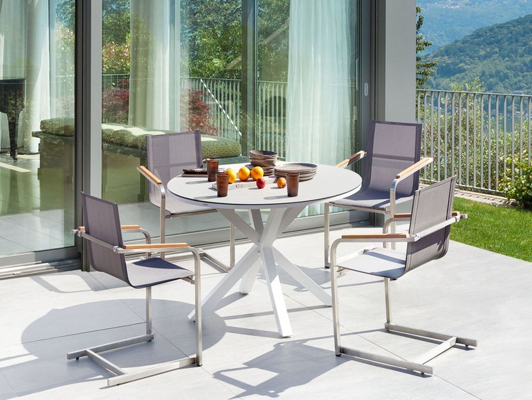 Gartenmöbel Set 4-Sitzer MALETTO/COSOLETO Metall Taupe