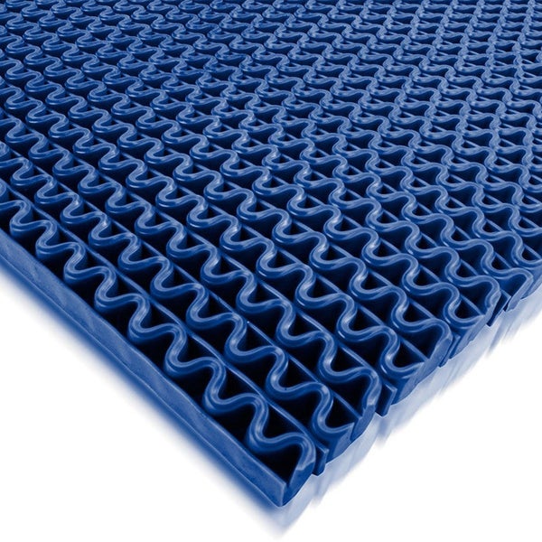 FLOORDIREKT Hygienematte für Barfußzonen - UV beständig - Blau - 90 x 500 cm
