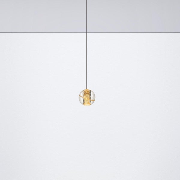 LED Pendelleuchte Licio in Transparent und Gold 4W 166lm