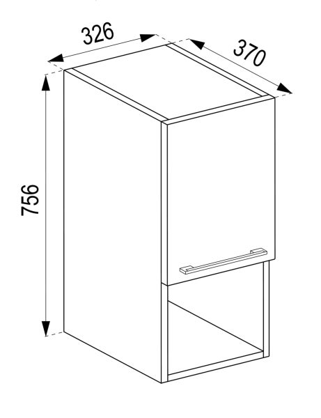 Holz Badmöbel Hängeschrank Badschrank Bad Badinos
