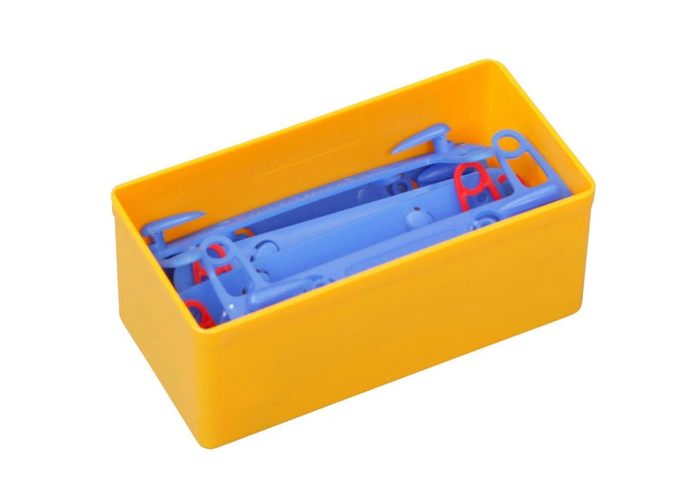 PROREGAL SparSet 10 x Sortimentskasten EuroPlus Insert HxBxT 4,5 x 5,4 x 10,8 cm Gelb