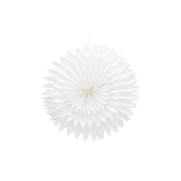Storlien Weihnachtsstern mit Licht Papier Ø80 cm Pendelleuchte weiß. 80 X 25 X 80 cm
