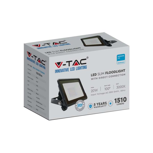 V-TAC LED Slim Flutlichtstrahler Verpackung