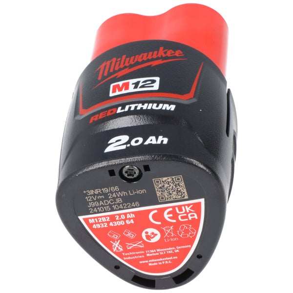 Milwaukee M12 Akku mit 2.0 Amperestunden
