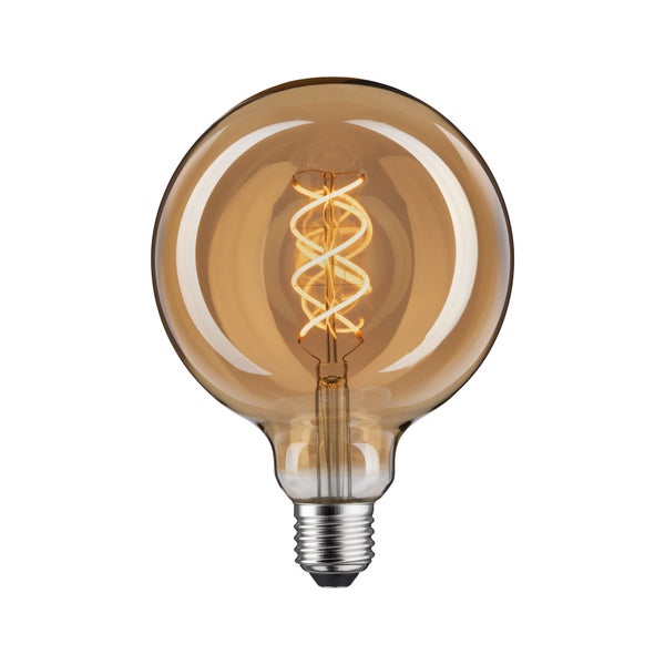 LED Filament Globe Lampe mit E27 Sockel und gedrehter Glühwendel