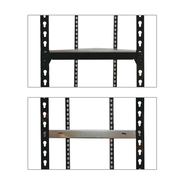 PROREGAL Schwerlastregal Metal Shark HxBxT 180 x 90 x 40 cm Fachlast 180 kg Anthrazit-Verzinkt