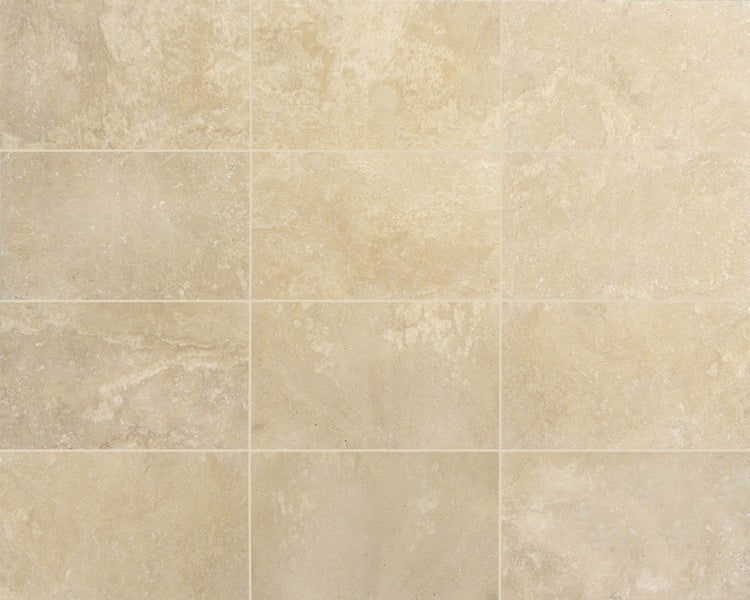 Wohnrausch Travertin Fliesen SUNLIGHT 61 x 40,6 x 1,2 cm, getrommelt, beige, braun