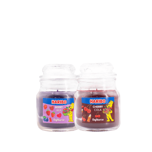 Haribo Kerzen 85gr Set 2 - 1x kleiner Beere 1x kleiner Cherrycola