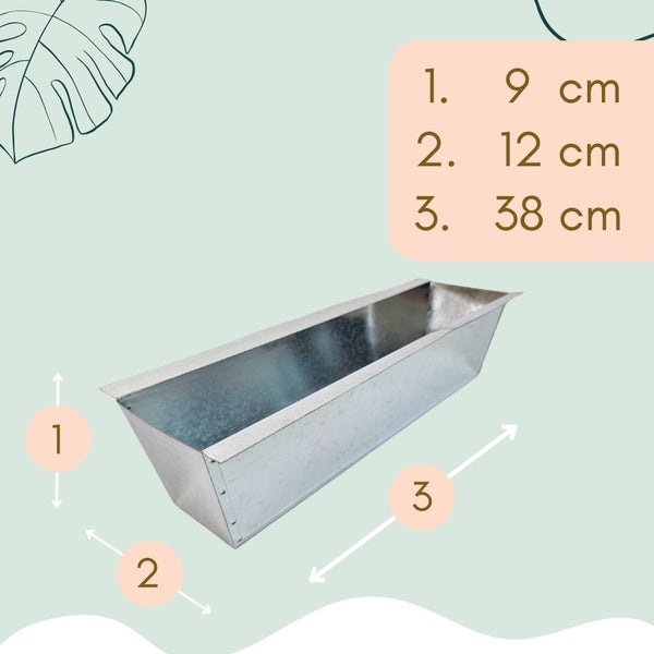 Paletten Blumenkasten Pflanzkasten Blumenkasten für Europalette Blumenkasten Paletten Blumenkästen aus Paletten Metall 6 Stück im Set