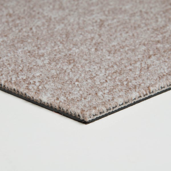 Selbstliegende Teppichfliesen beige Schlingen Teppichboden als Fliesen in 50x50 cm Schlingenware Teppich Fliesen ideal für Büro und Schlafzimmer