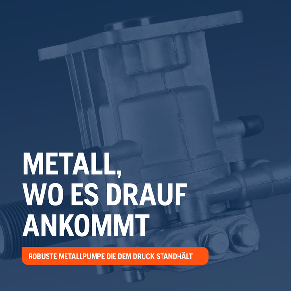Metallpumpe für Druckanwendungen