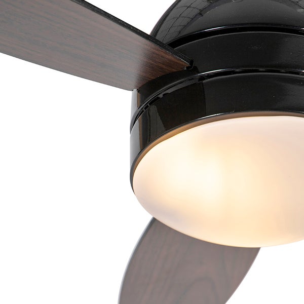 Deckenventilator mit Beleuchtung und Holzoptik Flugeln