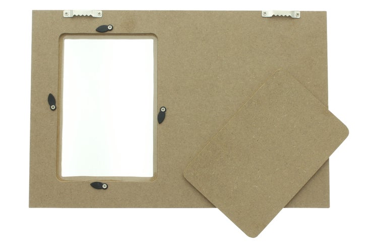 FRANK FLECHTWAREN|Bilderrahmen Welcome to our home, 30 x 3 x 20 cm, MDF, HOLZ