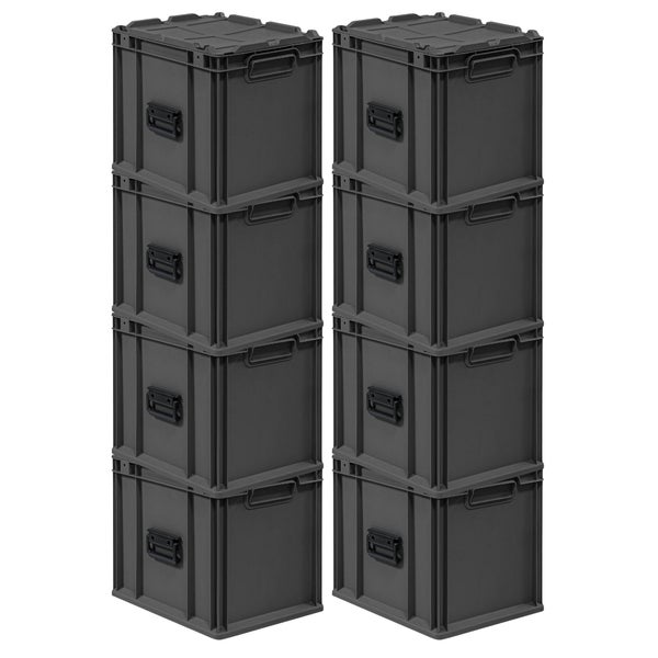 Stapelboxen aus Kunststoff im Set