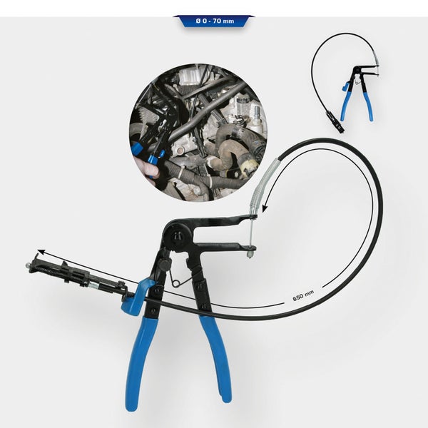 BRILLIANT TOOLS Schlauchschellen-Zange mit Bowdenzug  - BT526005
