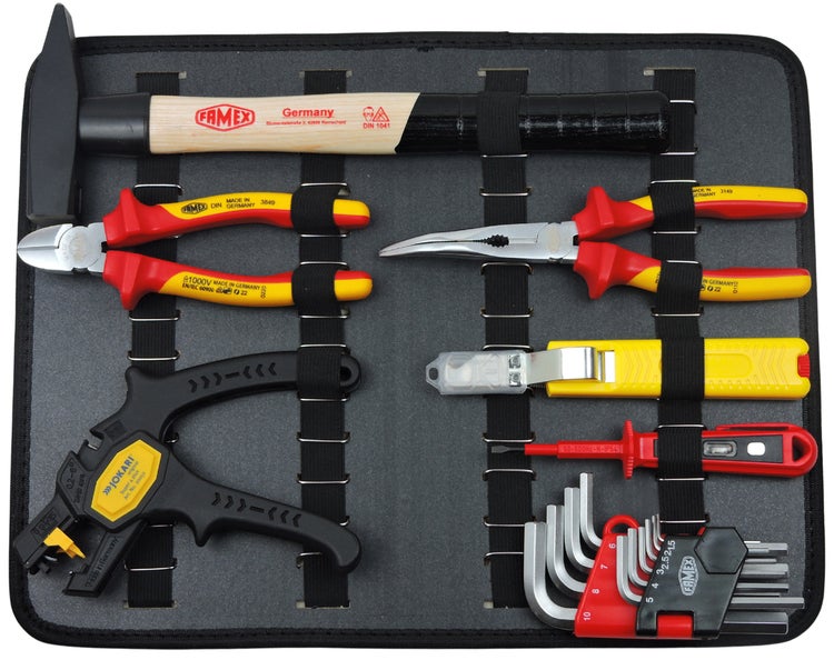 FAMEX 789-10 Werkzeugkoffer für Elektriker 31-tlg.