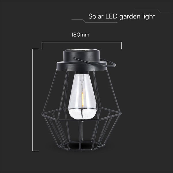 Solar LED Gartenleuchte mit einer Höhe von 180 mm