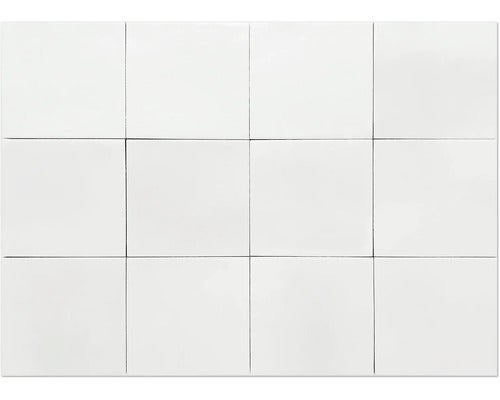 Wandfliese Beret White matt 12x12cm