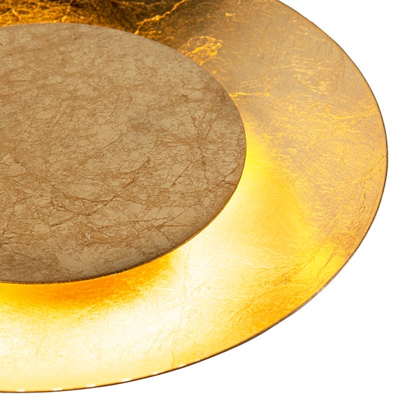 Detailansicht einer runden Deckenleuchte